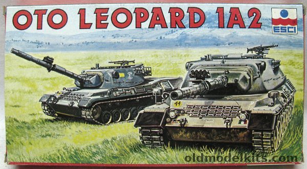 ESCI 1/72 TWO OTO Leopard 1A2 Tank - Norway / Belgium / Italy, 8069 plastic model kit